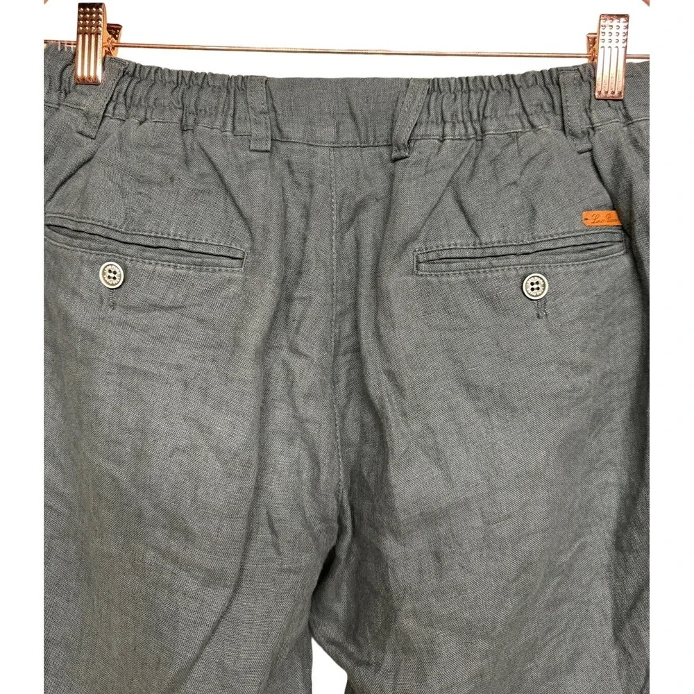 Loro Piana 100% Linen Pants Green Men's Size (IT 44) US 31‎ X 32